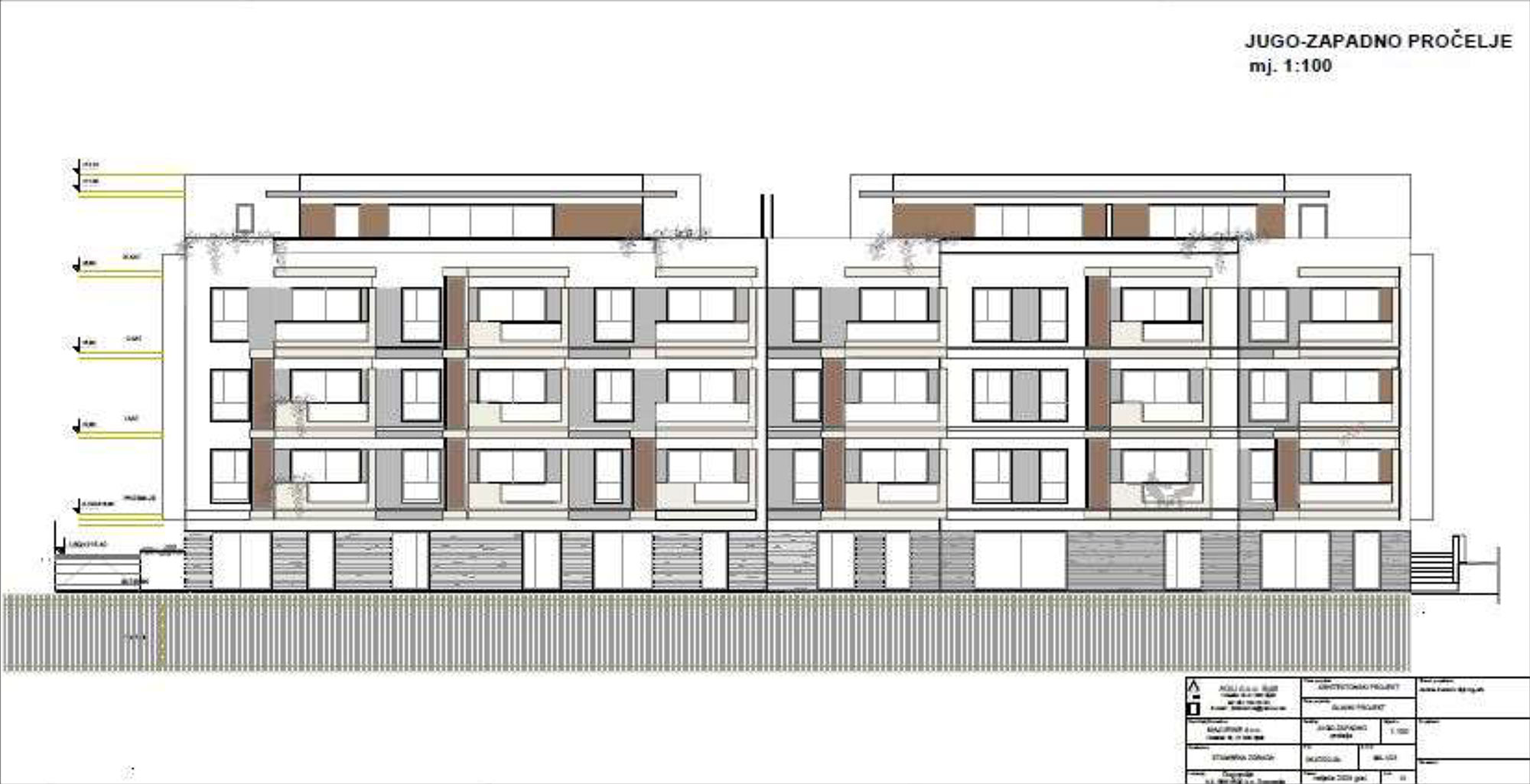 Pročelje jugo-zapad