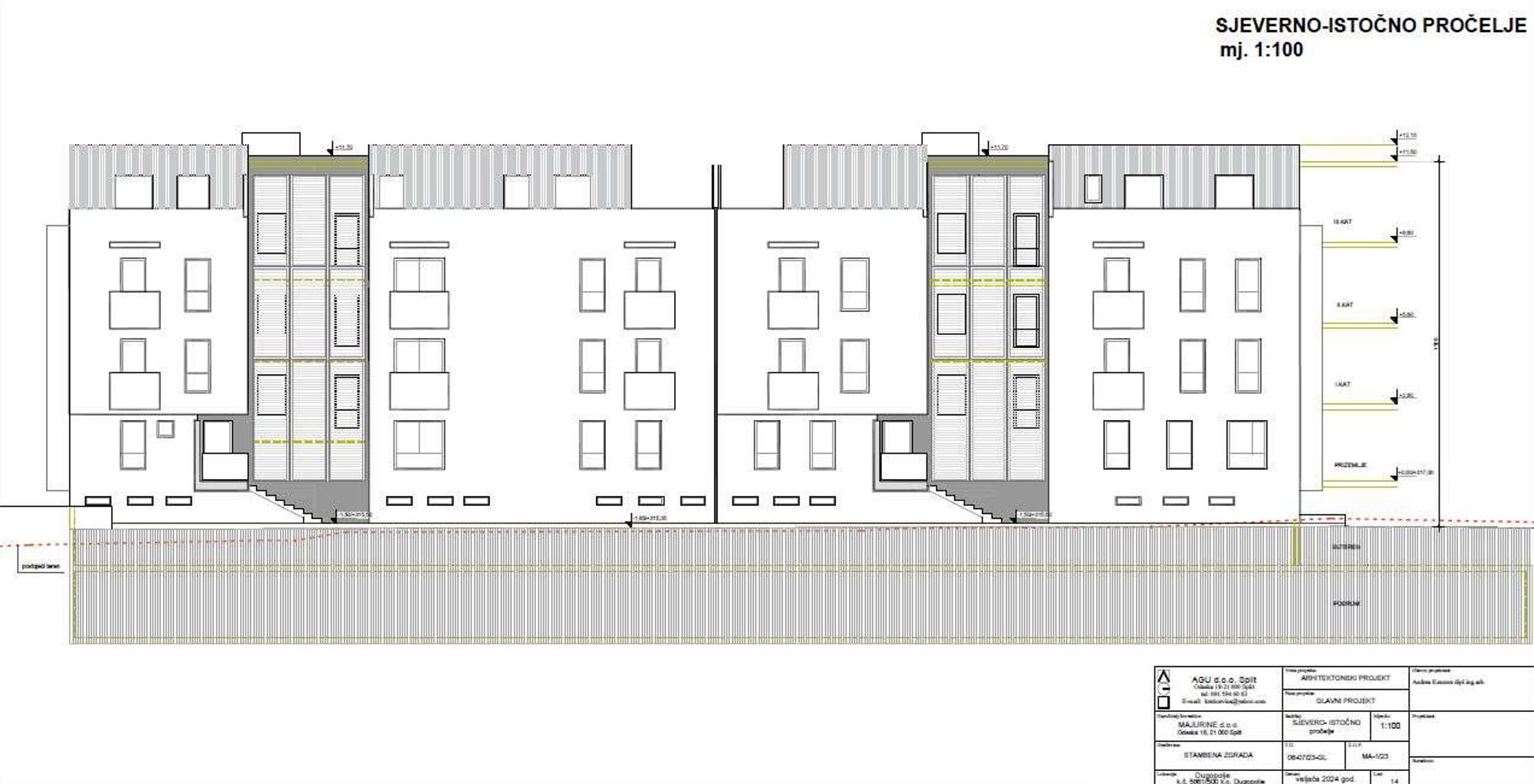 Pročelje sjevero-istok